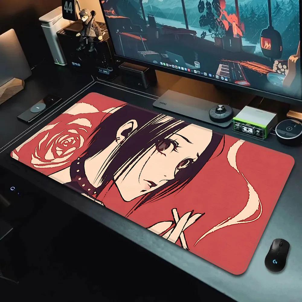 Anime NNana Osaki Mauspade HD-Druck für Computerspieler Verriegelungskante Rutschfestes Mauspade XXLxcm Tastatur PC Schreibtischunterlage