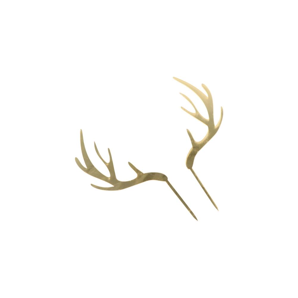Neujahr Hochzeit Weihnachten Elch Gold Silber Rentier Partyzubehör Hirschgeweih Weihnachtsdekoration Kuchenaufsatz
