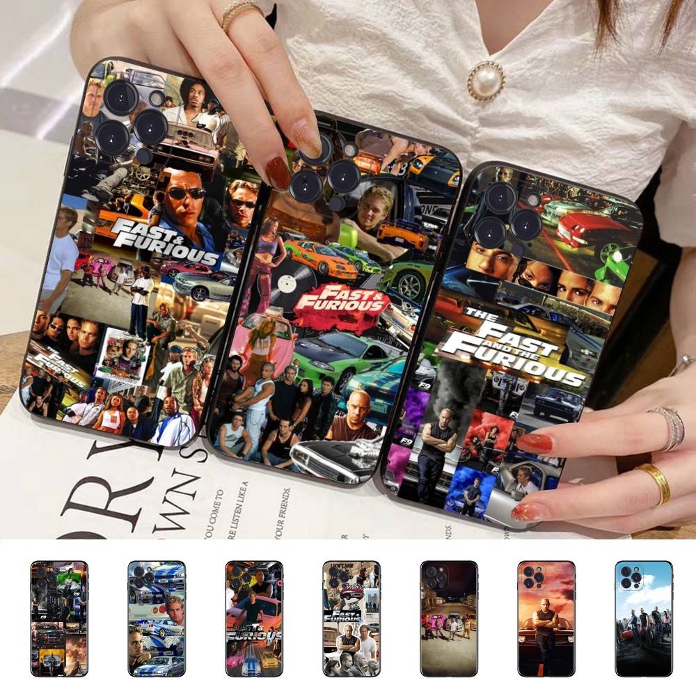 Action Movie Series Fast F-Furious Phone Case Silicone Soft For Iphone 16 15 14 13 12 11 Pro Mini XS MAX Plus X Cover