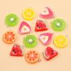Mixed Style Resin Fruit Pendant Keychain - Kiwi, Watermelon, Lemon