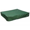 Square Green Garden Kids Sandbox Cover Small Garden Pond Cover Waterproof Sun Shade Cover for Outdoor Play Areas