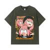275 GSM Washed T-shirts 100% Cotton Spy x Family V12 Anya Print Unisex Heavy Cotton T Shirt