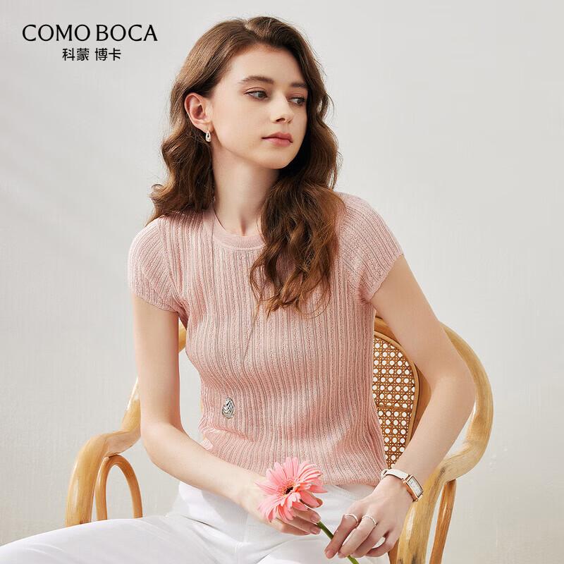 Women s Mulberry Silk Blend Short-Sleeve Knit T-Shirt 2XL