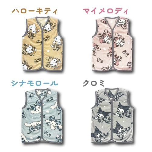 Hatayama Shoji Sanrio Flannel Sleeper Junior My Melody, Approx. H60 x W47.5cm (66203216)