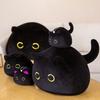 7/30CM Cat Doll Small Pendant Cuddly Pillow Cushion Ins Black Cat Plush Toy Doll for Girl Gift Plushie Stuffed Toys