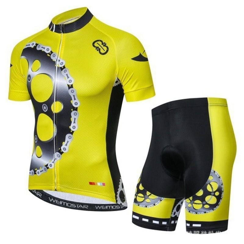 Men Women Cycling Jersey Short Sleeve Breathable Mesh Bike Apparel Sportswear Road Mountain Riding