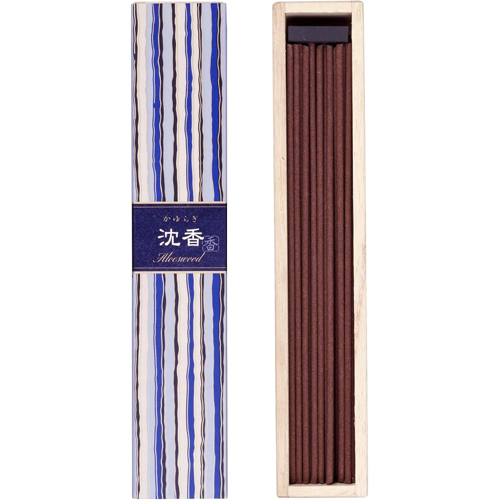 Nihon Kodo Kayuragi Agarwood Incense Sticks 40 Pieces with Holder Premium Aromatic Wood
