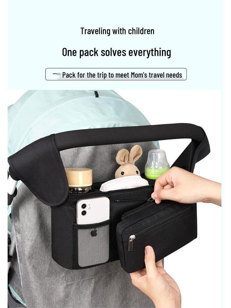 Multi-function Baby Stroller Hanging Storage & Diaper Bag with Large Capacity