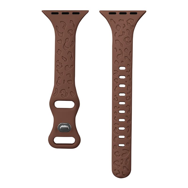 Engraved Strap For Apple Watch Bands 40mm 44mm 41mm 45mm 46 49mm Slim Silicone Bracelet Iwatch Series 9 8 7 3 Ultra 2 Se 10 Band