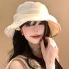 Women'S Summer  Organza Fisherman Hat Stylish And Versatile Sun Hat Outdoor Hat