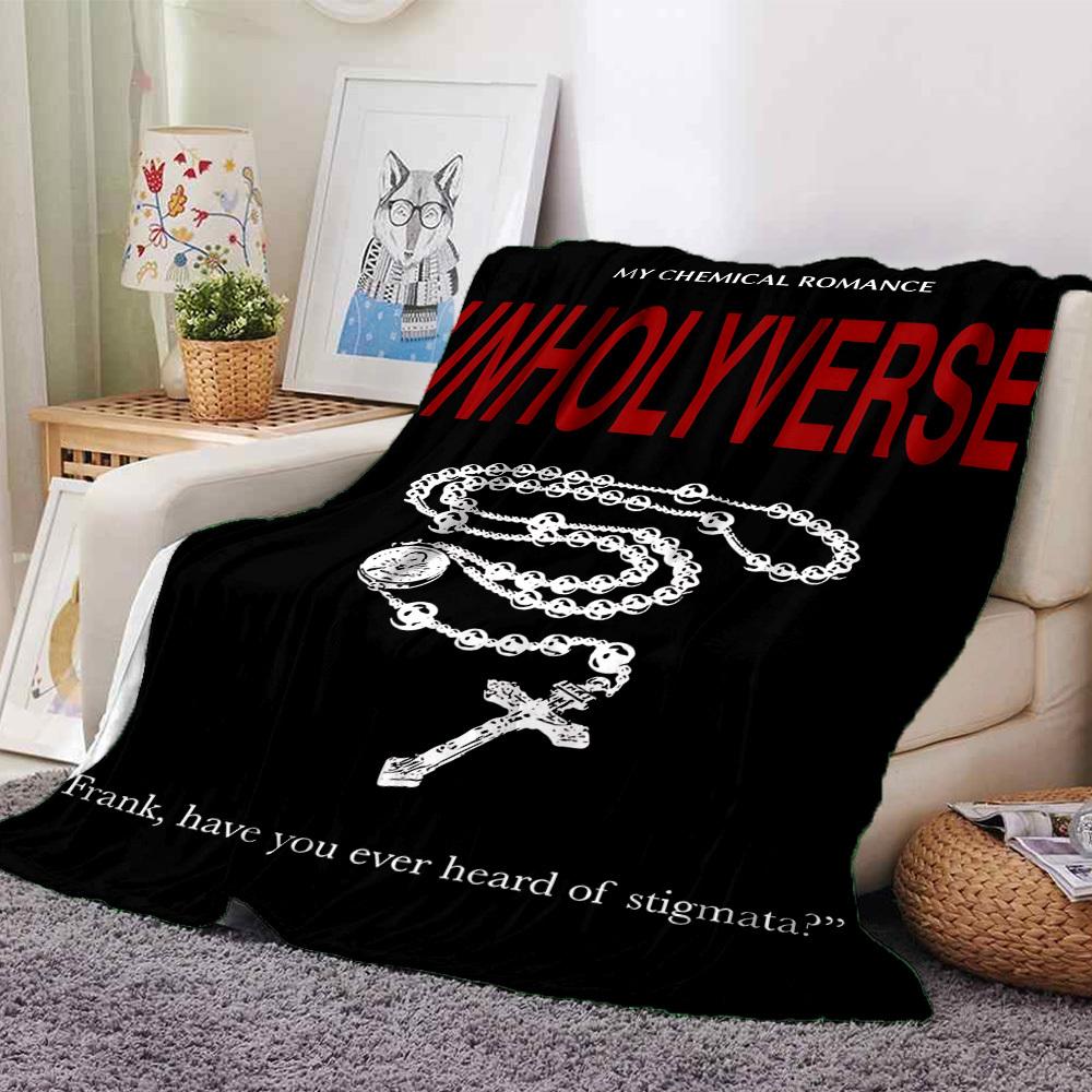 

1pc dragon guitarThemed Blanket - Soft Flannel All-Season Cozy Throw with Bold Graphic Print, Travel, or Holiday Gift for Family & Friends145 80cmx120cm(31inx47in)