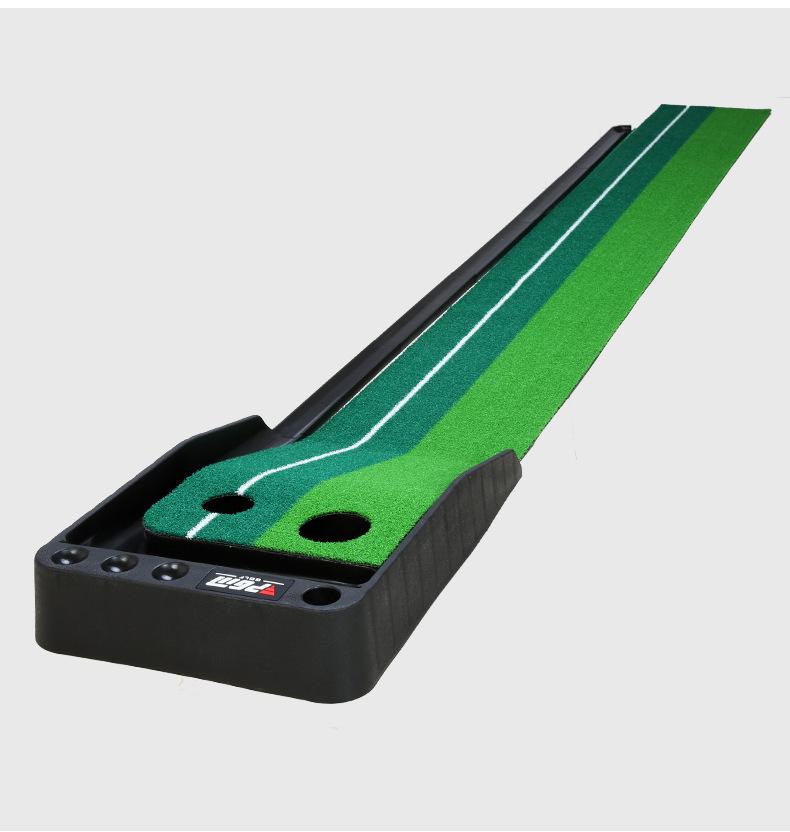 Indoor Ball Return Golf Putting Practice Set with Baffle - Portable and Popular