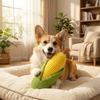 Sounding Dog Plush Chew Toy Simulated Corn Squeaky Puppy Toy Chew Squeak Toy  Training Toy