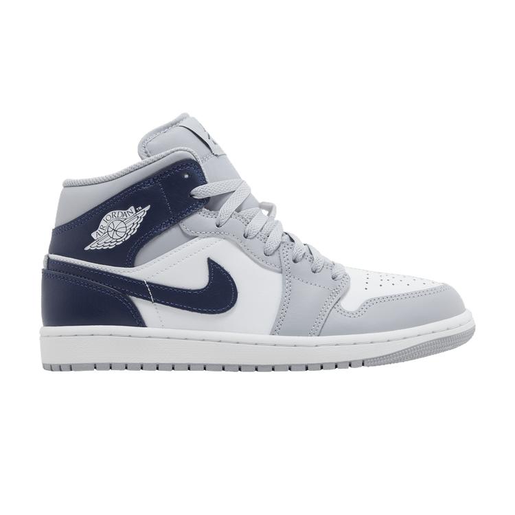 

Jordan 1 Mid Серый волк Полуночный синий 40