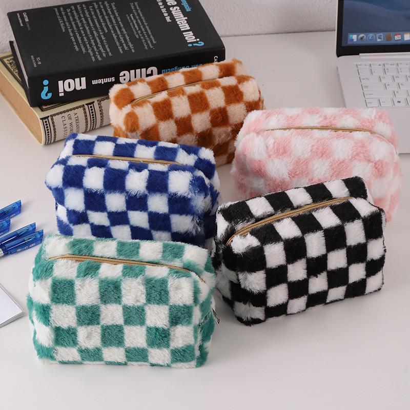 Astuccio in Peluche Stile Coreano Grande Capacità Organizer per Cancelleria Per Studenti
