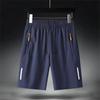 Men's Summer Ultra-thin Ice Silk Beach Casual Shorts Jogging Sport Quick Dry Male Zipper Loose Gym Sports Short Pants Sweatpant