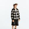 Little MO&Co. Boys' Plaid Hooded Shirt Jacket