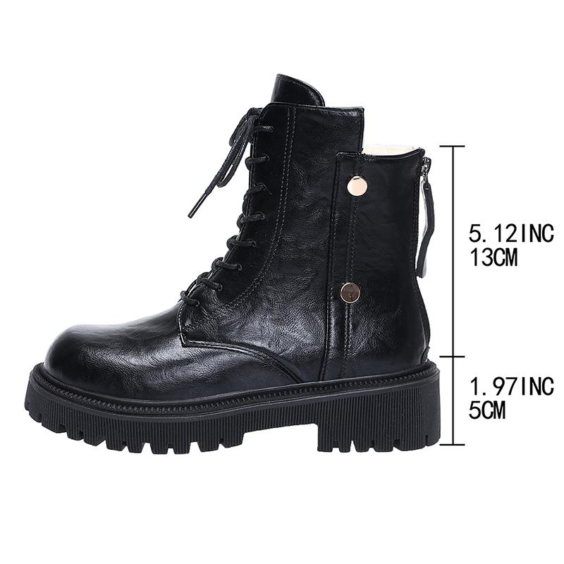 

Женские панк ботильоны на черной толстой подошве, винтажные ботинки на платформе со шнуровкой, мотоциклетные ботинки, женская обувь из искусственной кожи, готическая обувь, размер 35-42 42