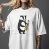 Black and White Badger Violin T-shirt | Comfort Colors 1717 | Whimsical Animal Playing Music | Cute Woodland Musician Gift Tee | Funny Gift