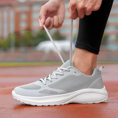 39-46 Chaussures de sport minimalistes pour hommes Chaussures de marche en maille respirante à lacets Chaussures plates d'été Chaussures décontractées confortables pour hommes