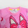 Kids Boys Girls Anime Cartoon Labubu Print Casual Short Sleeves T-shirt Shorts Clothes Set