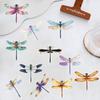 50PCS Cartoon Colour Dragonfly Stickers Graffiti Nostalgia Decals Laptops Phone Luggage Scrapbook Cool Guitar Waterproof Sticker