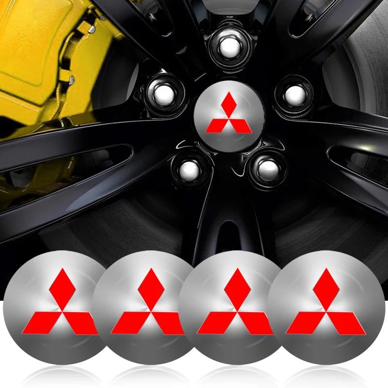 Car Goods 56mm Car Tyre Wheel Center Hub Cap Badge Sticker For Mitsubishi ASX Lancer L200 Pajero Sport Attrage Mirage Eclipse