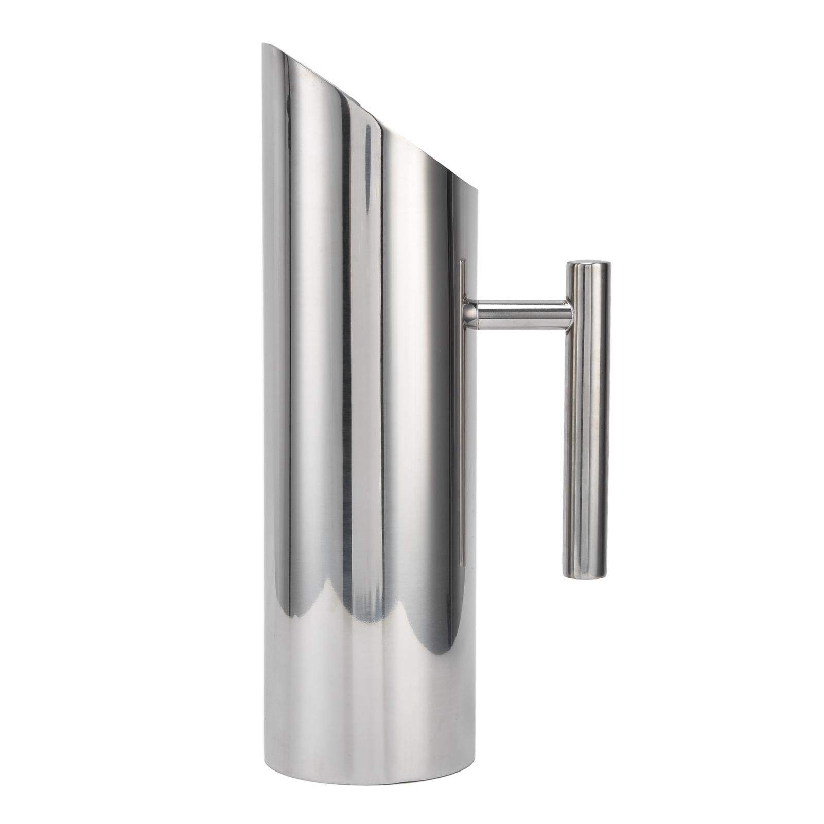 

Кувшин из нержавеющей стали Прочный 304 Нержавеющая сталь Большая вместимость Эргономичная ручка Жаростойкий Обтекаемый кофейный кувшин Type 1