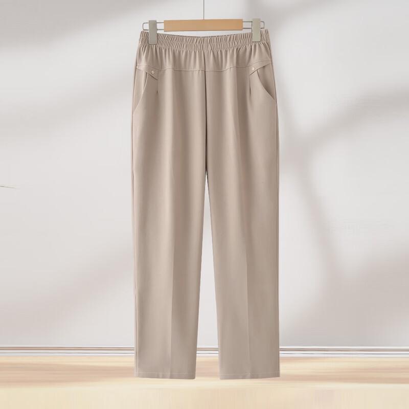 Tucano Women's Mid-Aged Summer Loose Cropped Straight-Leg Pants