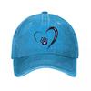 Minimal Pet Love Paw Emblem  New Vintage Washed Cotton Baseball Cap Sun Hats