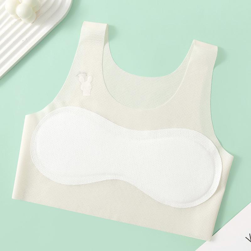 Less bra development stage two-stage vest primary school students middle and older children clouds thin breathable