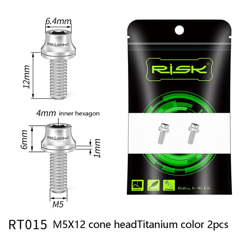 2 buc M5X12 Titan biciclete sticla de apă tijă capac colivie șuruburi drum Mountain Bike apă suport șuruburi pompă de aer suport șuruburi fixe