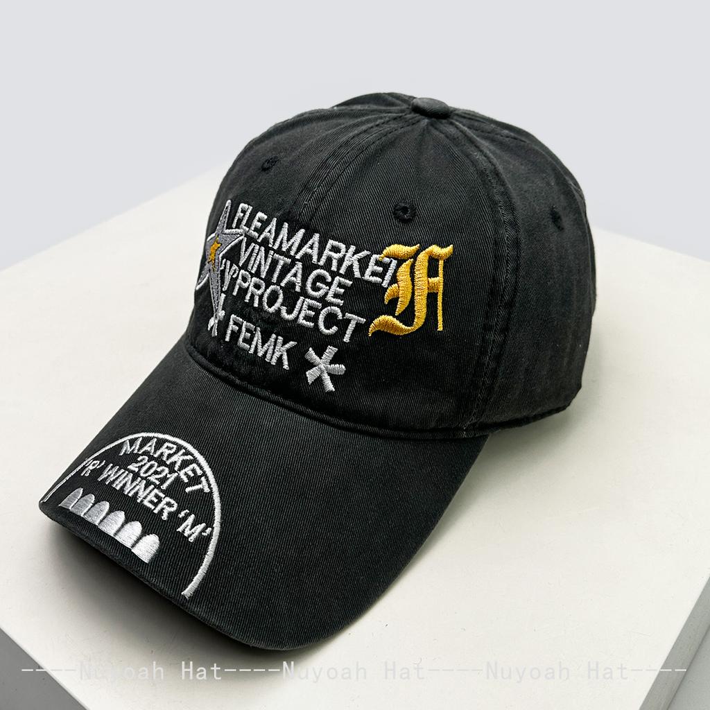 Baseball Simple Stitching Embroidered Star Lettering Alphabet Hip-Hop Women Men Her Him For Fresh Caps Peaked Hats Sunshade Personal Versatile