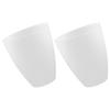 2 Pcs Flat Plastic Lampshade Pendant Light Home Decor Small High Quality Ceiling White Chandelier