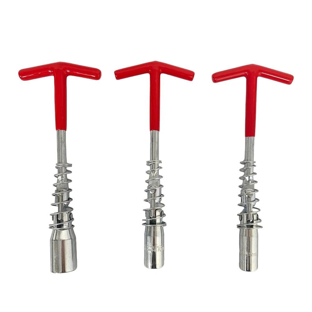 T Type Hand Tool Spark Plug Socket Short/Long Handle Flexible Spanner Socket Wrench Supplier