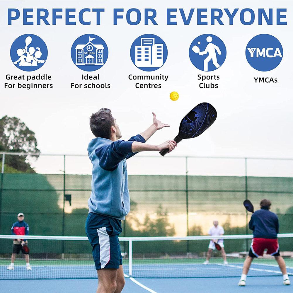 Carbon Fiber Pickleball Paddle Honeycomb Core Outdoor Sports Carbon Composite Paddle For Pickleball Players Durable Lightweight Design