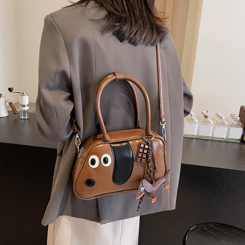 Mode PU-Leder Bowlingtasche Handtasche Einfarbig Kleine Quadratische Tasche Große Kapazität Schlichter Stil Umhängetasche Shopping CLE