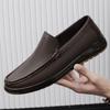 Fashion Luxury Brand Casual Shoes Genuine Leather Mens Loafers Handmade Moccasins Breathable Slip on Flats Outdoor Travel Boat Footwear
