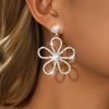 Heavy industry diamond studded rhinestone earrings are suitable for versatile commuting, dating, earrings, and earrings for girl