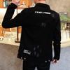Fashion Soft Black Spring Autumn Casual Streetwear Men's Korean Trendy Youth Slim Handsome Clothes Men Denim Jacket