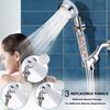 Hydro Jet High Pressure Shower Head Handheld Filtered Shower Head with Filter Beads Turbocharged Shower Head Kit with Replacement Hose/Bracket/Bead