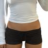 European & American Sexy Low-Waist Lace-Up Yoga Shorts: Athletic, Casual Fit
