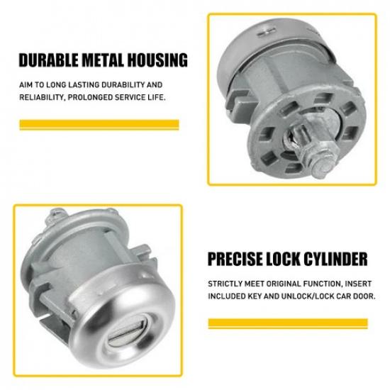 Front Door Lock Cylinder W/2 Keys For Ford F-150 97-11 F-250 F-350 Explorer EKK
