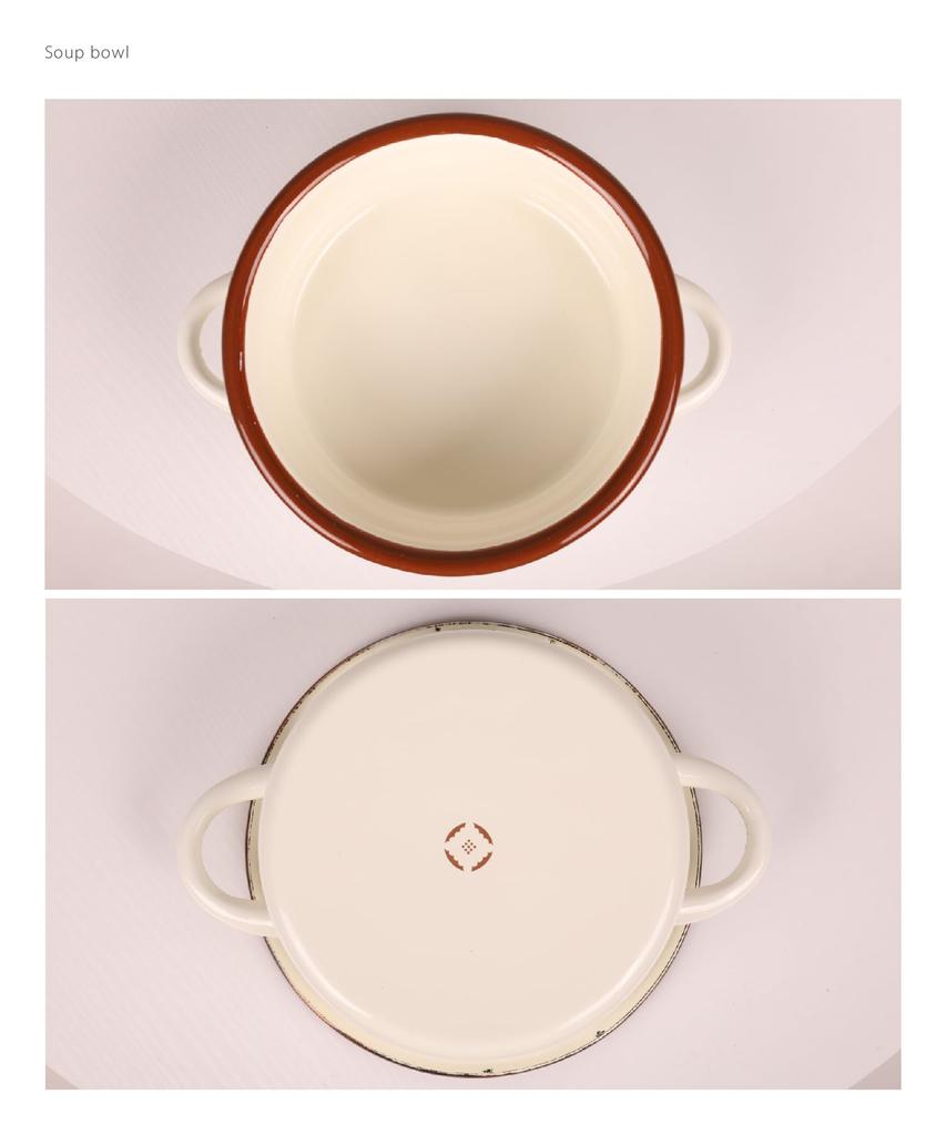 S'more cafe enamel tableware (soup bowl)