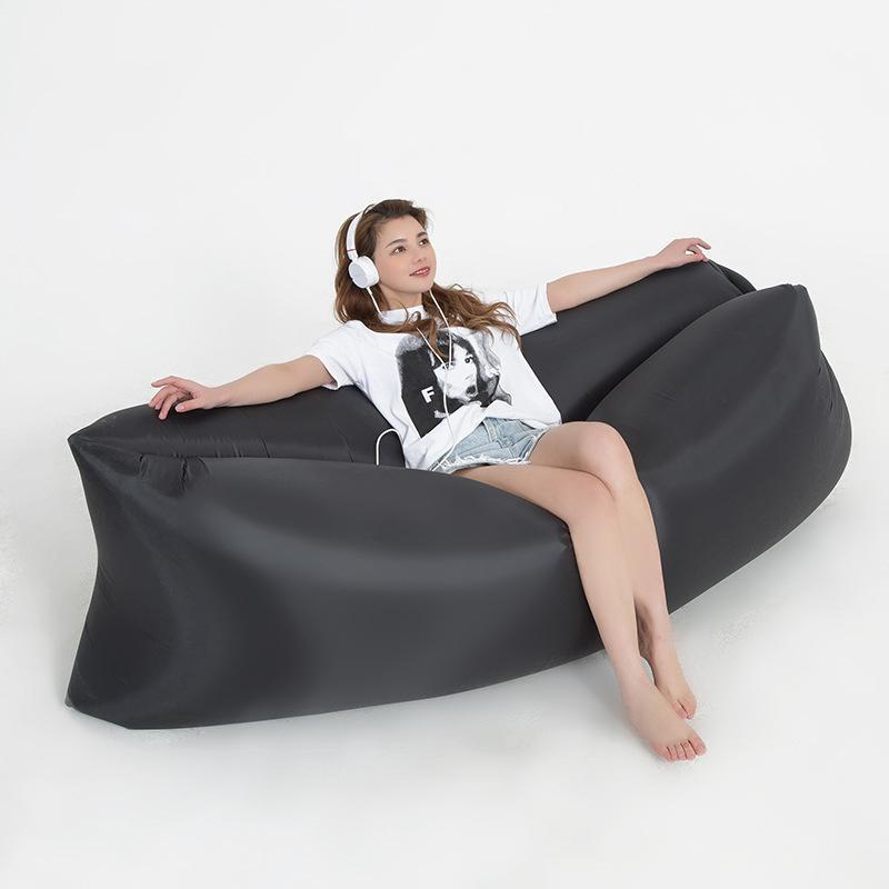 Outdoor Campingbed Luie Tas Opblaasbaar bed Luchtbank Strandmat Draagbaar slaapmatje Lounger Bank Picknick Luchtbed Slaapmat Waterdicht