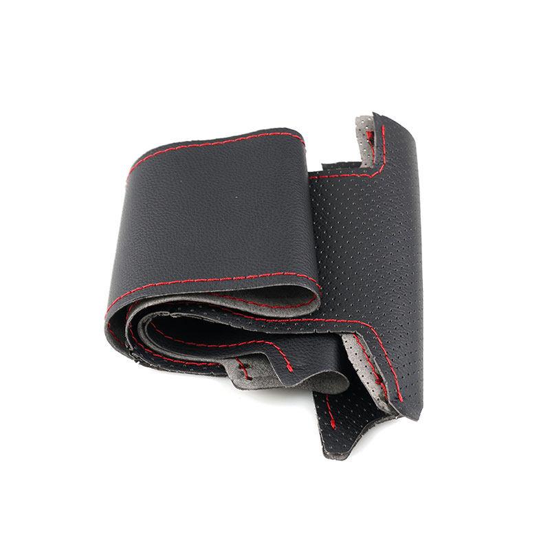 For Toyota Avensis 2003 2004 2005 2006 2007 Car Interior Accessories Steering Wheel Cover Perforated Microfiber Leather Trim