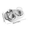 3 in 1 Egg Cutter Manual Kitchen Gadge Portable Fruit Slicing Tool Multifunctional Vegetable Crusher Hard Boiled Eggs