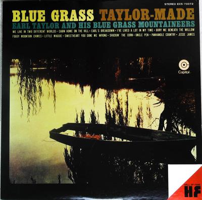 LP Record EARL TAYLOR HIS BLUE GRASS MOUNTAI  Blue Grass Taylormade ECS70072 CAPITOL Japan CountryFolk Used