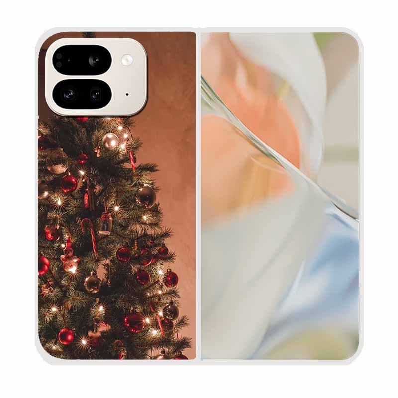 For Google Pixel 9 Pro Fold Case Pixel Fold Christmas Cute Clear Hard Plastic PC Phone Back Cover For Google Pixel9 Pro Fold 5G