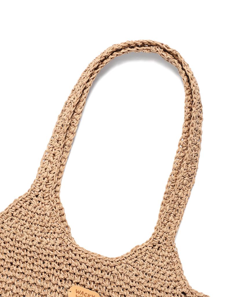 Wacky Willy Women'S Rattan Tote Bag Beige